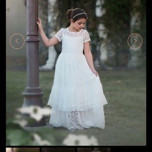 NWT Trish Scully Meghan dress size 10- white.